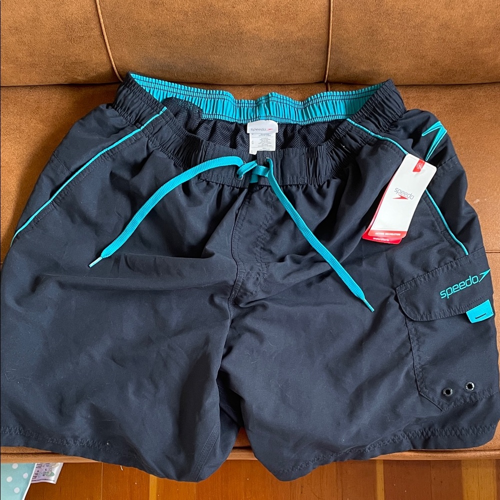 Speedo Men's Blue Swim Shorts NWT